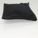 HERMES Pouch 2Set Black Silver Auth 125004-13