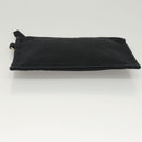 HERMES Pouch 2Set Black Silver Auth 125004-15