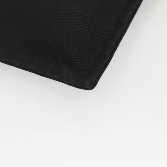 HERMES Pouch 2Set Black Silver Auth 125004