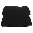 HERMES Pouch 2Set Black Silver Auth 125004-3