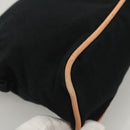 HERMES Pouch 2Set Black Silver Auth 125004-8