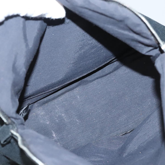 HERMES Pouch 2Set Black Silver Auth 125004