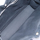 HERMES Fourre Tout PM Hand Bag Canvas Black Gray Silver Auth 125005-10