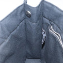 HERMES Fourre Tout PM Hand Bag Canvas Black Gray Silver Auth 125005-19