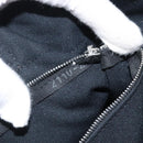 HERMES Fourre Tout PM Hand Bag Canvas Black Gray Silver Auth 125005-12