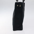 HERMES Fourre Tout PM Hand Bag Canvas Black Gray Silver Auth 125005-4