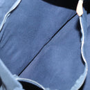 HERMES Fourre Tout MM Hand Bag Canvas Navy Auth 125006-11