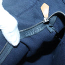 HERMES Fourre Tout MM Hand Bag Canvas Navy Auth 125006-12