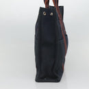 HERMES Fourre Tout MM Hand Bag Canvas Navy Auth 125006-4