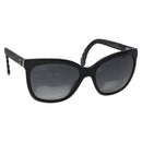 CHANEL Sunglasses plastic Black CC Auth 125009-1