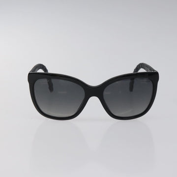 CHANEL Sunglasses plastic Black CC Auth 125009 - 0