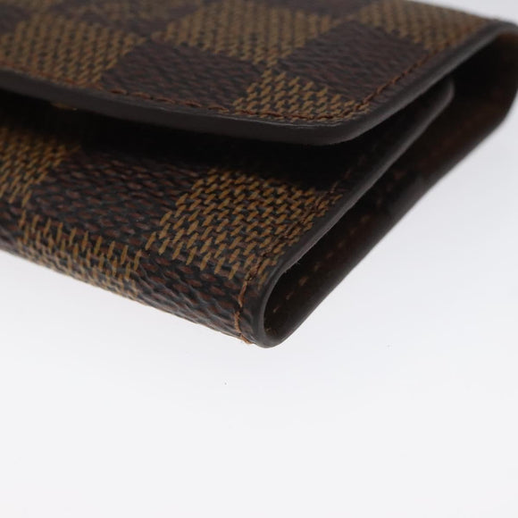 LOUIS VUITTON Damier Ebene Cuff Case LV Auth 125015