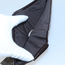 FENDI Zucca Canvas Bifold Wallet Black Brown Auth 125018-9