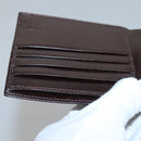 FENDI Zucca Canvas Bifold Wallet Black Brown Auth 125018-18