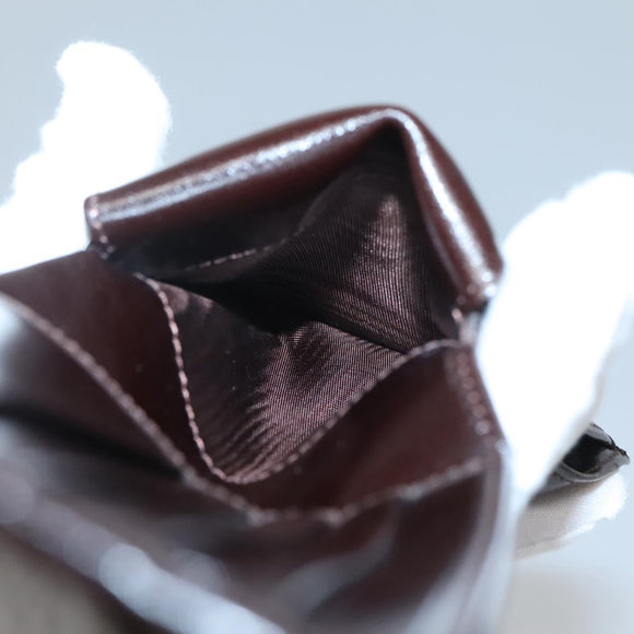 FENDI Zucca Canvas Bifold Wallet Black Brown Auth 125018