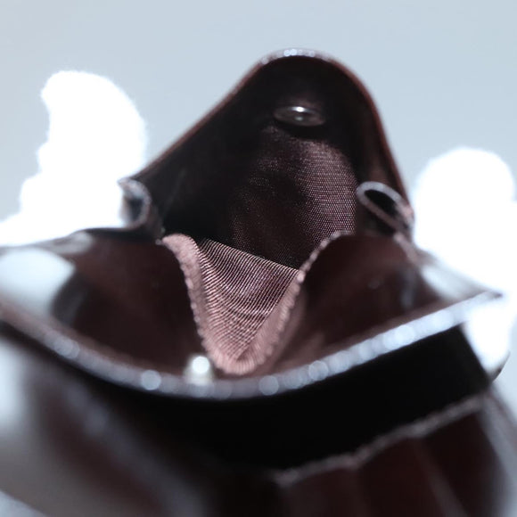 FENDI Zucca Canvas Bifold Wallet Black Brown Auth 125018