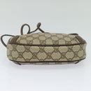 GUCCI GG Supreme Web Sherry Line Bag PVC Beige Gold 89 02 066 Auth 125020-5