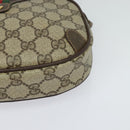 GUCCI GG Supreme Web Sherry Line Bag PVC Beige Gold 89 02 066 Auth 125020-14