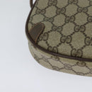 GUCCI GG Supreme Web Sherry Line Bag PVC Beige Gold 89 02 066 Auth 125020-15