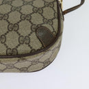 GUCCI GG Supreme Web Sherry Line Bag PVC Beige Gold 89 02 066 Auth 125020-16