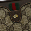 GUCCI GG Supreme Web Sherry Line Bag PVC Beige Gold 89 02 066 Auth 125020-17