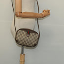 GUCCI GG Supreme Web Sherry Line Bag PVC Beige Gold 89 02 066 Auth 125020-21