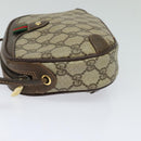 GUCCI GG Supreme Web Sherry Line Bag PVC Beige Gold 89 02 066 Auth 125020-3