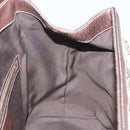 GUCCI Hand Bag Canvas Brown Gold 146002 Auth 125025-20