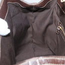 GUCCI Hand Bag Canvas Brown Gold 146002 Auth 125025-21