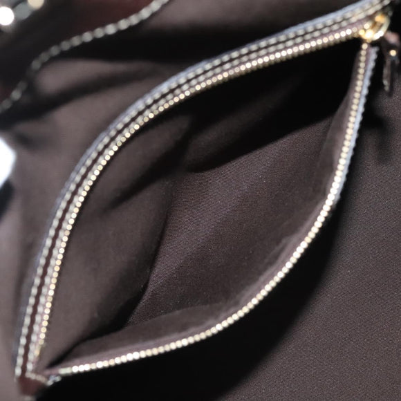 GUCCI Hand Bag Canvas Brown Gold 146002 Auth 125025