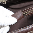 GUCCI Hand Bag Canvas Brown Gold 146002 Auth 125025-11