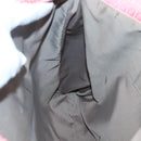 FENDI Zucchino Canvas Shoulder Bag Pink Silver Auth 125032-21