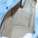 MCM Logogram Vicetos Backpack PVC Leather Light Blue Auth 125034-18