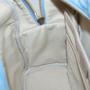 MCM Logogram Vicetos Backpack PVC Leather Light Blue Auth 125034-19