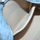 MCM Logogram Vicetos Backpack PVC Leather Light Blue Auth 125034-20