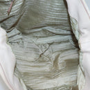 PRADA Shoulder Bag Leather Beige Silver Auth 125050-15