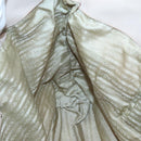 PRADA Shoulder Bag Leather Beige Silver Auth 125050-16