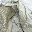 PRADA Shoulder Bag Leather Beige Silver Auth 125050-17