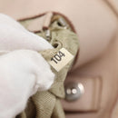 PRADA Shoulder Bag Leather Beige Silver Auth 125050-20