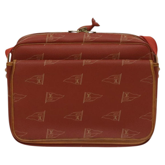LOUIS VUITTON LOUIS VUITTON Cup Calvi Bag Red Aboganie M80028 LV Auth 125072