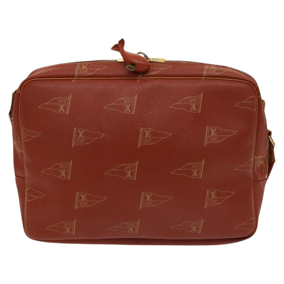 LOUIS VUITTON LOUIS VUITTON Cup Calvi Bag Red Aboganie M80028 LV Auth 125072