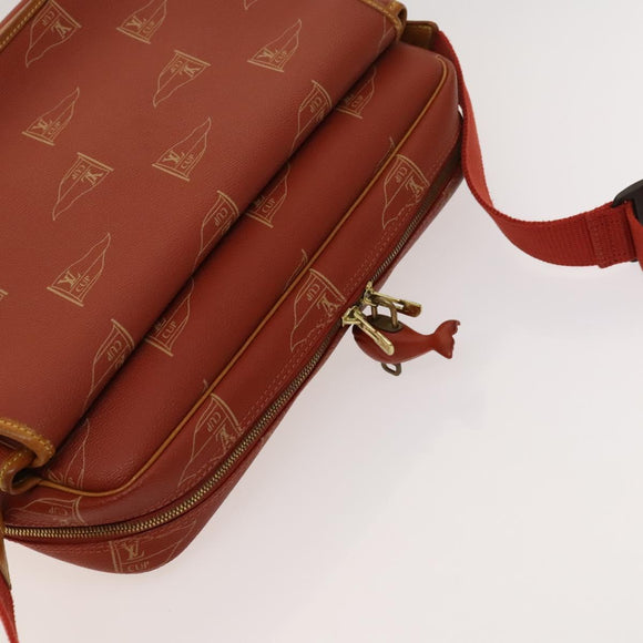LOUIS VUITTON LOUIS VUITTON Cup Calvi Bag Red Aboganie M80028 LV Auth 125072