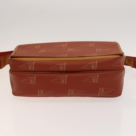 LOUIS VUITTON LOUIS VUITTON Cup Calvi Bag Red Aboganie M80028 LV Auth 125072