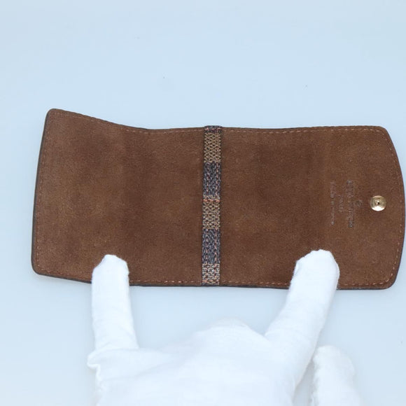 LOUIS VUITTON Damier Ebene Cuff Case LV Auth 125074