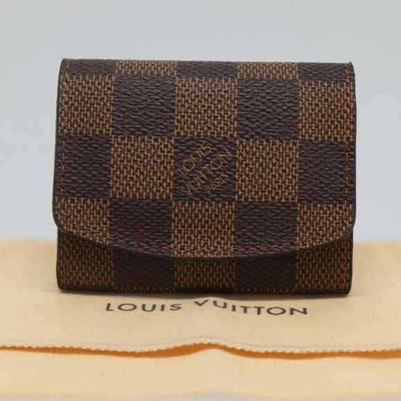 LOUIS VUITTON Damier Ebene Cuff Case LV Auth 125074