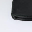 CELINE Trio Shoulder Bag Leather Black Gold Auth 125093-15