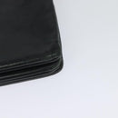 CELINE Trio Shoulder Bag Leather Black Gold Auth 125093-16