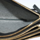 CELINE Trio Shoulder Bag Leather Black Gold Auth 125093-19