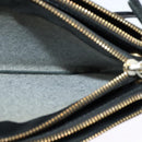 CELINE Trio Shoulder Bag Leather Black Gold Auth 125093-23