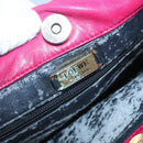 LOEWE Anagram Shoulder Bag Leather Pink gold Auth 125100-10
